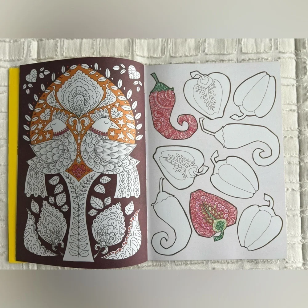 Creative Therapy Anti-Stress 61pg Coloring Book Doodle & Color Your Stress Away
